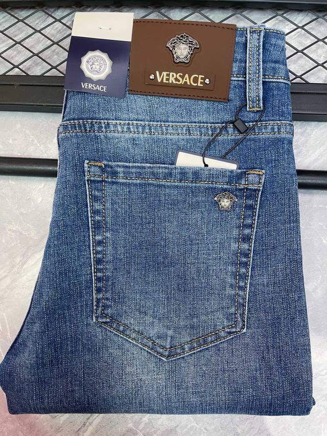 Classic Brand Versace Jeans Trousers Men's Brand Clothing Simple And Stylish Sli