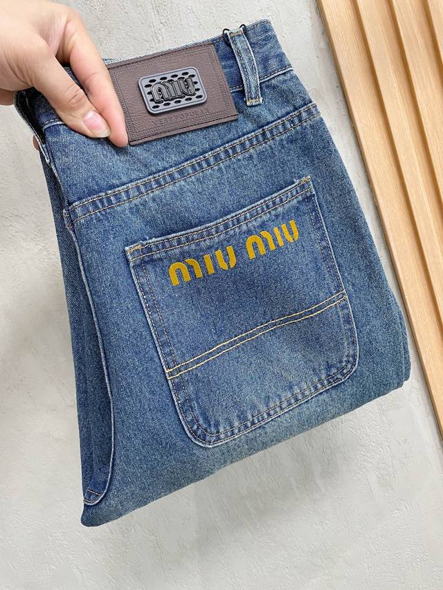 miu Miu Men's Fashion Trend Wide-Leg Jeans Official Announcement Album Poster