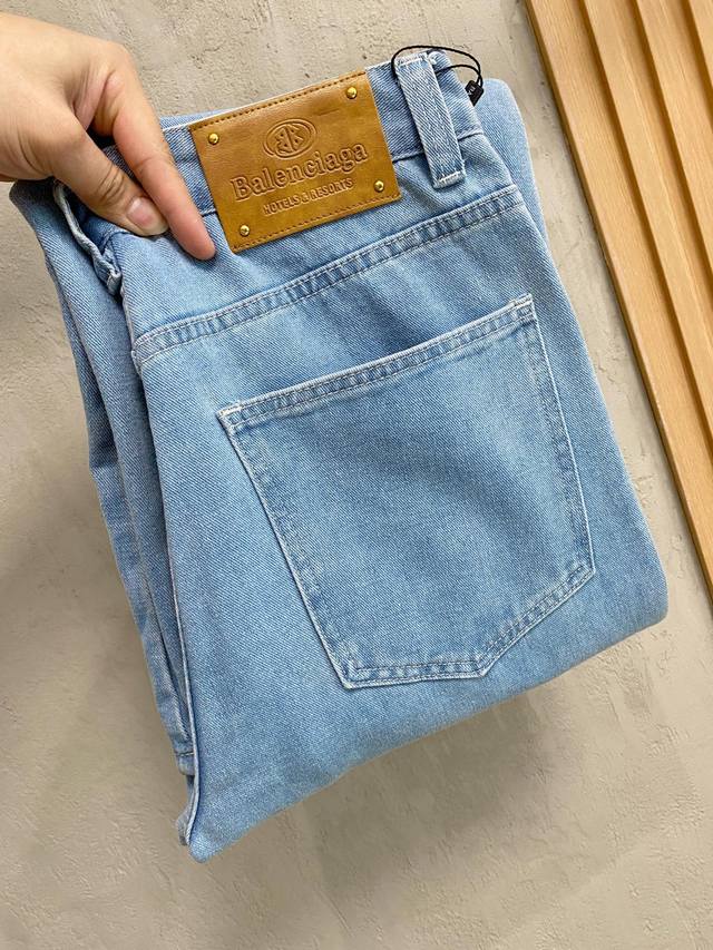 Balenciaga Men's Fashion Trend Wide-Leg Jeans Official Announcement Album Poster