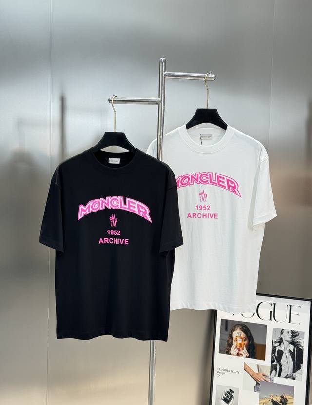 moncle*Mon-Kou 25S New Fashion Brand T-Shirt. Unisex Classic 1952. Classic Br