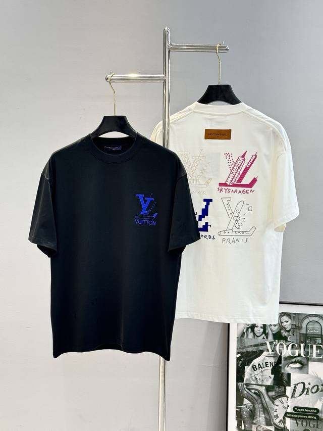 Donkey Brand*25S New T-Shirt. Unisex 3D Heavy Embroidery. Brand Letter Graphics.