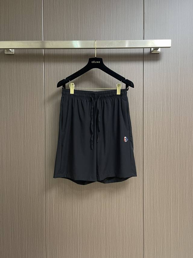 moncler 2025Ss Summer Men's Casual Shorts With Drawstring And Elastic Waistba