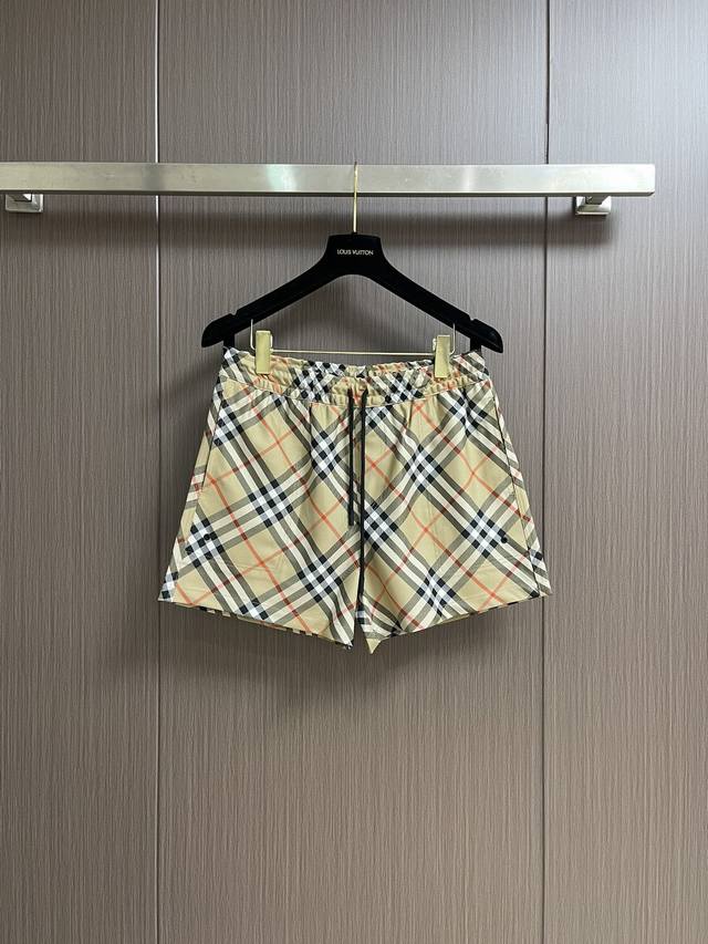 burberry 2025Ss New Drawstring Swim Trunks Are Made Of Nylon Twill Fabric And