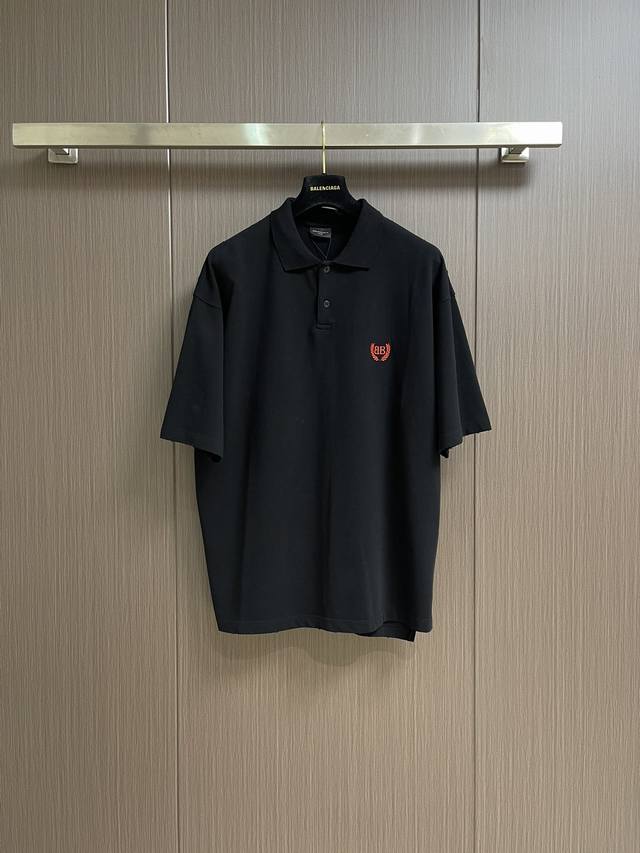 balenciaga Wheat Ear Embroidered Polo Shirt Customized Dreamweaving Honeycomb