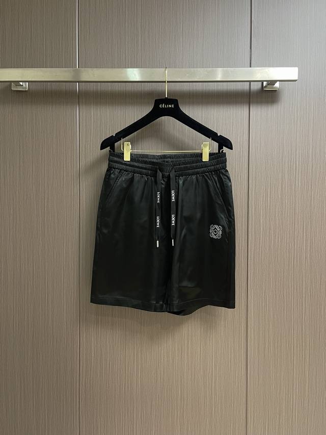 loewe 2025S New Shorts For Men And Women, Black Color, Very High-End, Exquisi