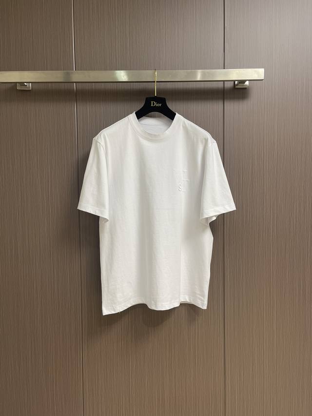 sacai Letter Embroidered Drop Shoulder Silhouette Short Sleeve T-Shirt Drop S