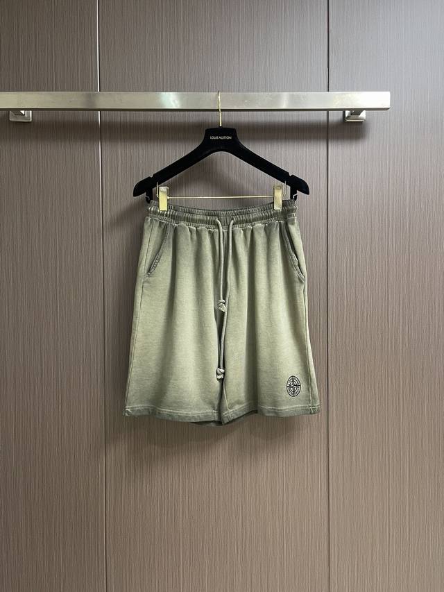 stone Island New Style Distressed Gradient Shorts Customized Fabrics Breathab