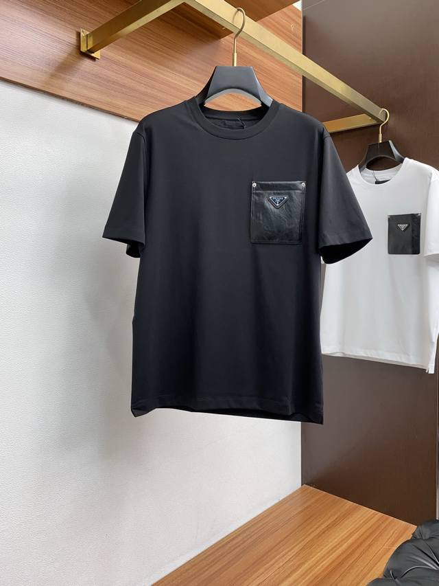 prada Prada Plain Knitted T-Shirt Is The Brand's Basic Style. Made Of 280G Pu