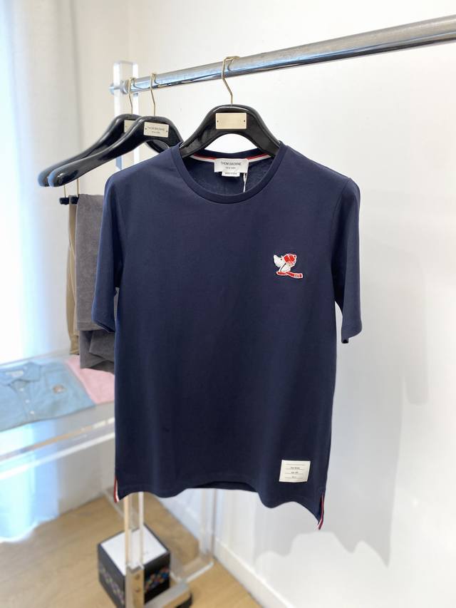 tb 2025 Latest Short-Sleeved T-Shirt, Handsome And Fashionable, Exquisite Emb
