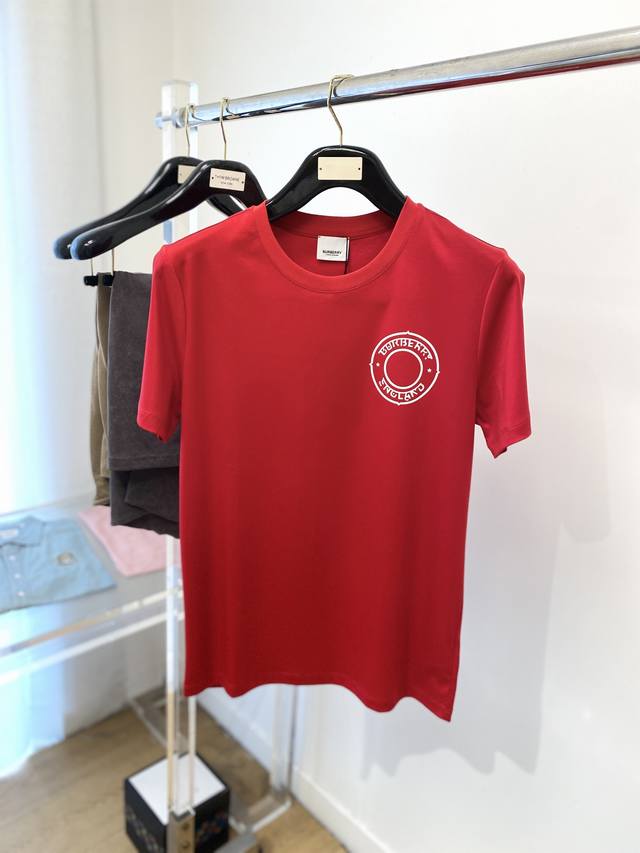 Burberry 2025 Latest Short-Sleeved T-Shirt, Handsome And Fashionable, Top-Grade