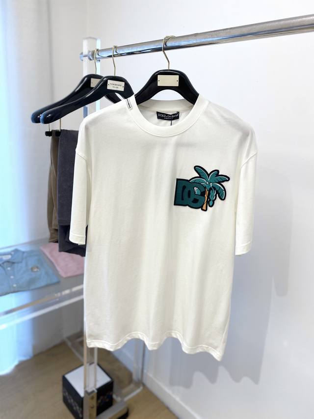 dg 2025 Latest Short-Sleeved T-Shirt, Handsome And Fashionable, Exquisite Emb