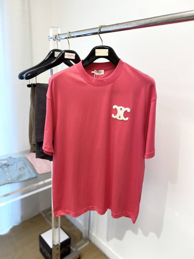 celine Celine 2025 New Short-Sleeved T-Shirt, Handsome And Fashionable, Exqui