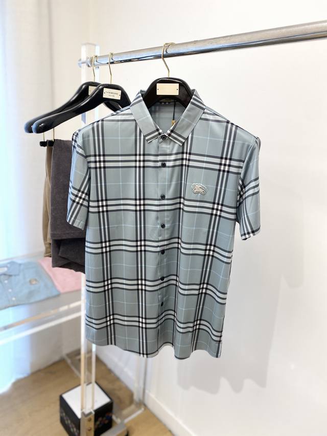 Burberry 2025 New Short-Sleeved Shirt, Stylish, Simple And Versatile, Customized