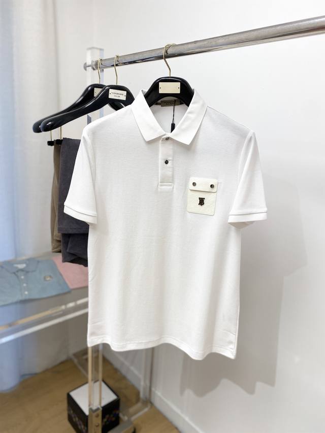 Burberry 2025 Latest Short-Sleeved T-Shirt, Handsome And Fashionable, With Hardw