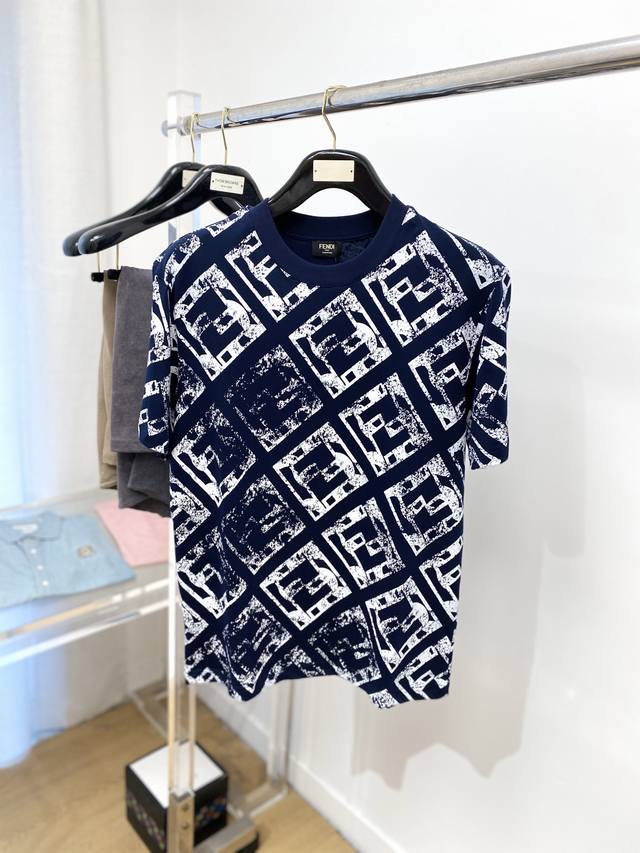 Fendi 2025 Latest Short-Sleeved T-Shirt Handsome And Fashionable Top Digital Pos