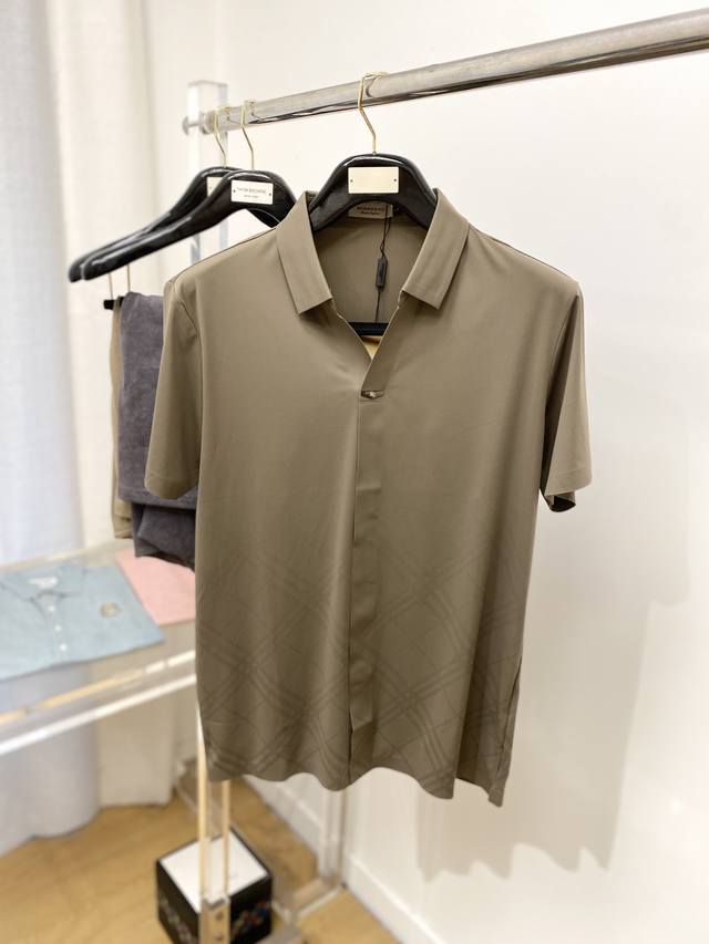 Burberry 2025 New Short-Sleeved Shirt, Stylish, Simple And Versatile, Customized