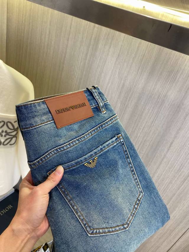 armani Armani 2025Ss Spring And Summer New Men's Jeans Selected Imported Deni