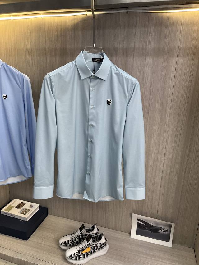 fendi Fendi 2025Ss New Spring Long-Sleeved Shirt Is Fashionable, Simple And V