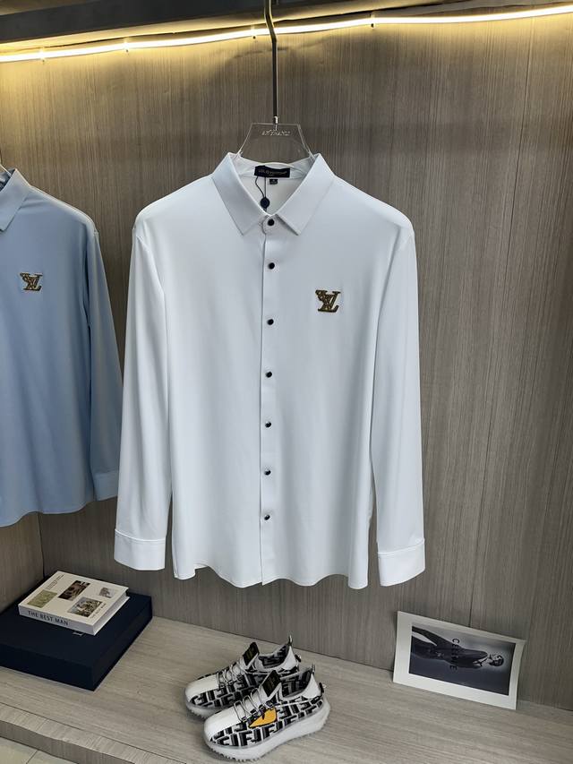 lv Louis Vuitton 2025Ss Spring New Long-Sleeved Shirt Is Stylish And Simple A
