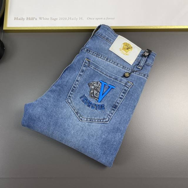 versace 2025Ss New Original Hot-Selling Jeans, Super Customized, Original Har