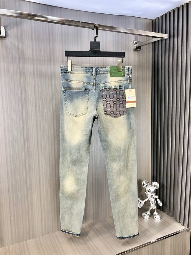 gucci Gucci's Latest Men's Jeans For Spring And Summer 2025. Customized Heavy