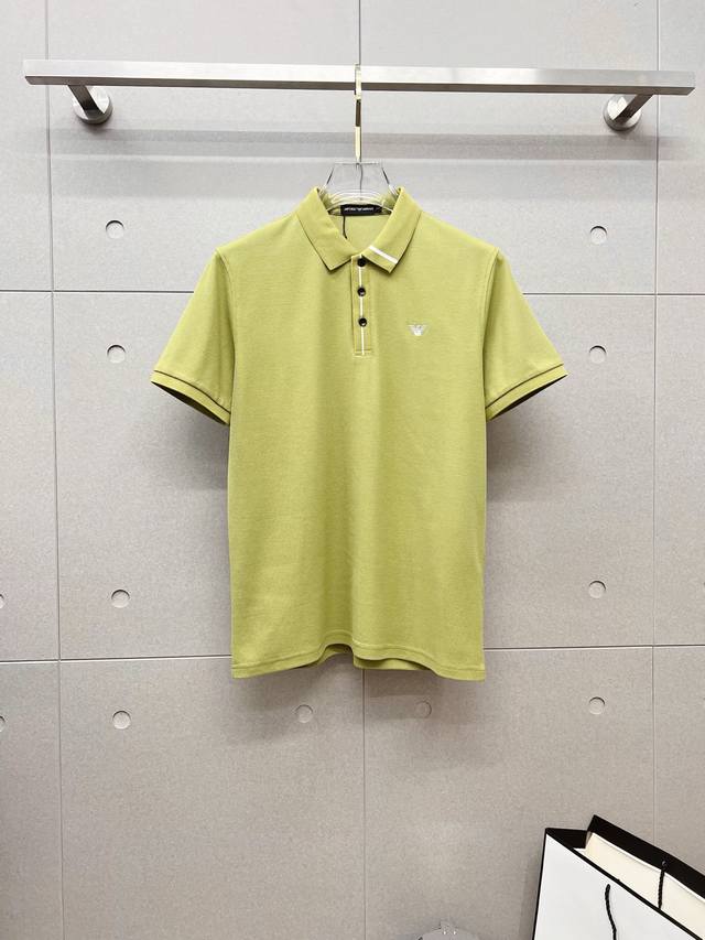 armani Armani 2025 Summer New Men's Lapel Polo Shirt Unlocks Italian Elegance