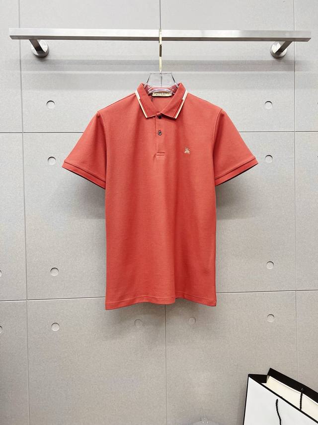burberry 2025 Summer New Men's Lapel Polo Shirt Unlocks Italian Elegance. The