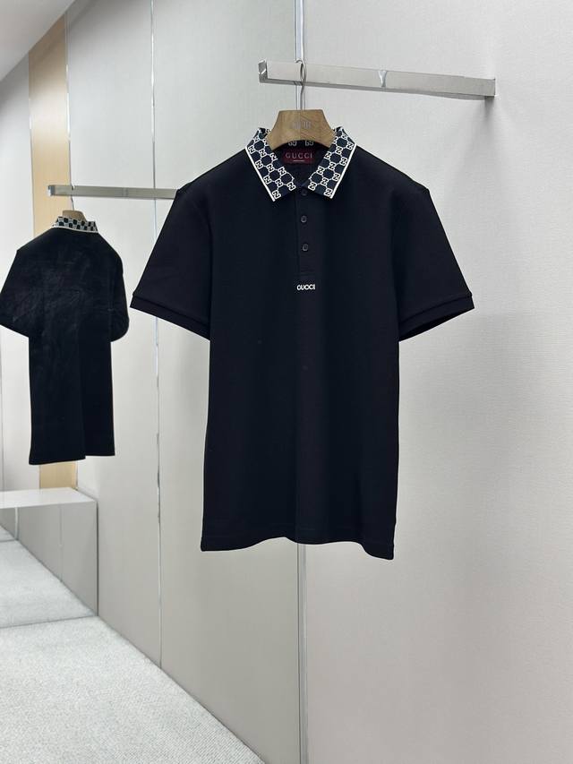 gucc1 2025 Spring And Summer New Men's Short-Sleeved Polo Shirt The Brand's L