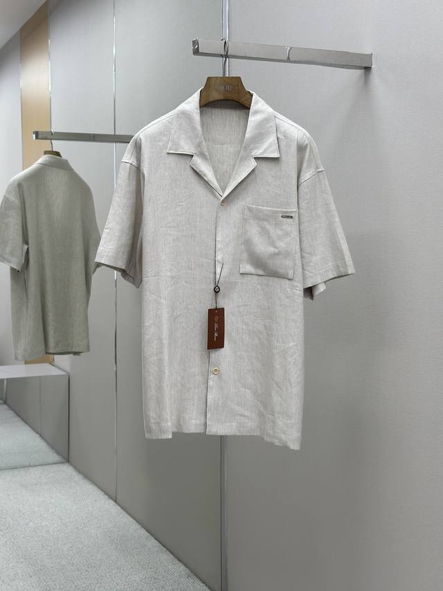 One Set, Not Sold Separately Lss New Men's Linen Shirt Top Fabric, Latest Style,