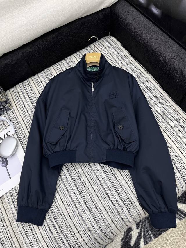 Hot Item In Stock Original Custom Miu Mi * 2025 Autumn And Winter New Embroidere