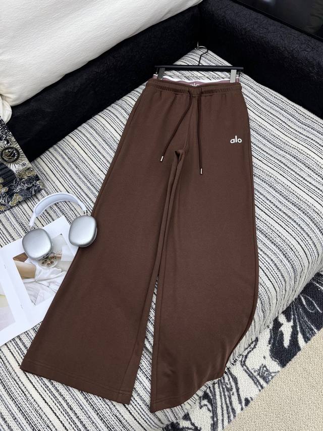 Unlock Alo Double Waist Stitching Sports Casual Pants. Both Sporty And Fashionab