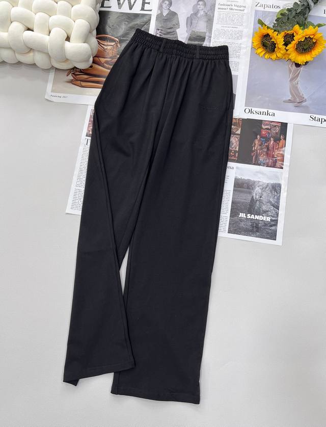 alexanderwang New Style Letter Embroidered Straight Casual Pants. The Straigh