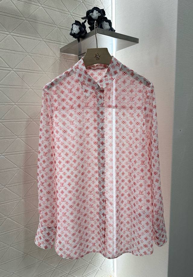 louis Vuitto*2025 New Arrivals Printed Silhouette Shirt Customized Yb Importe