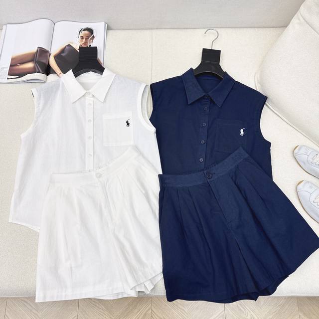 rl 25Ss The Latest Spring And Summer Classic Logo Embroidery Leisure Suit Sle