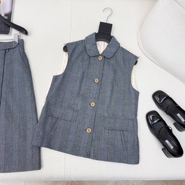 High-End Outfit Pd 25Ss Spring And Summer Latest Patchwork Vest Jacket Custom Hi