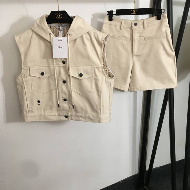 Style No. 20253214 Dio* New Denim Suit With Logo Print Lining Cd Bee Embroidery