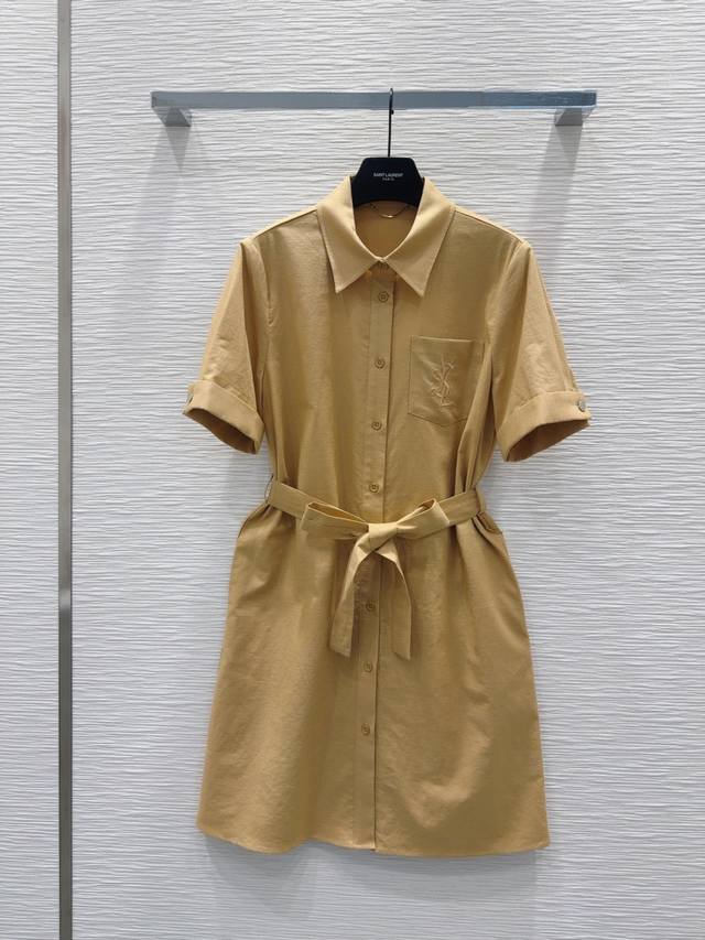 ys*L 2025Ss New Shirt Dress Low-Key Luxury Three-Dimensional Tailoring Stream