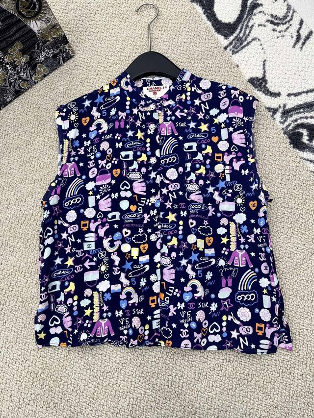 Hot Item In Stock Original Quality Chan* 25 Second-Hand Series Floral Sleeveless