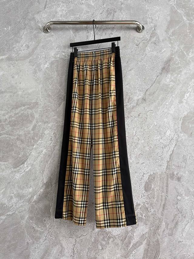 In Stock Style 4170P Plaid Casual Pants Yarn-Dyed Worsted Plaid Positioning Cut-