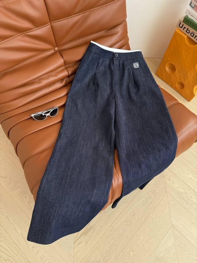 All-Match Series 25 New Product Logo Embroidered Original Color Jeans. Casual An