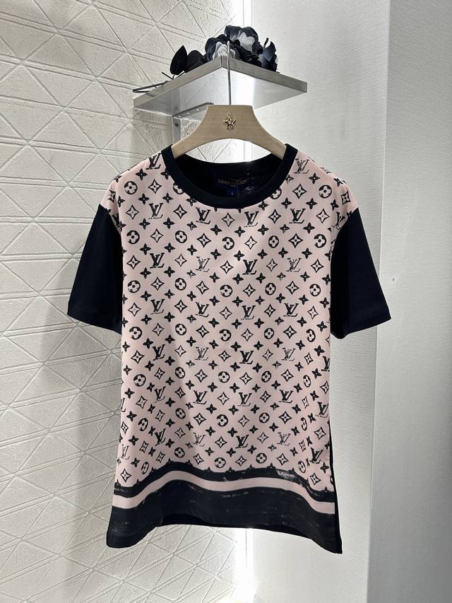 louis Vuitto*2025 New Arrivals Splicing Printed Letters Customized Yb Silk Co