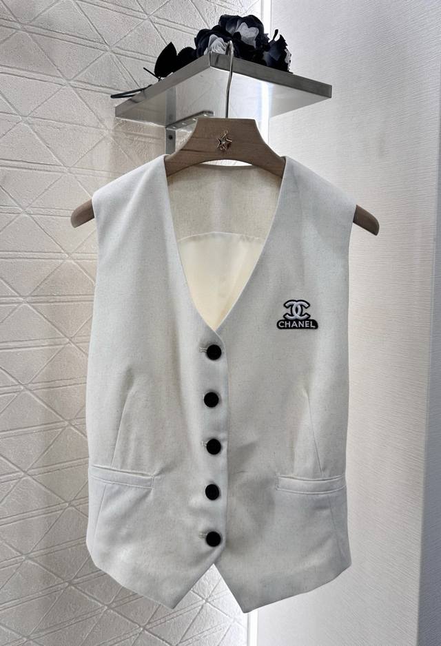 chane*2025 New Arrivals Waist Vest Shorts Set Customized Yb Twill Rayon Mater