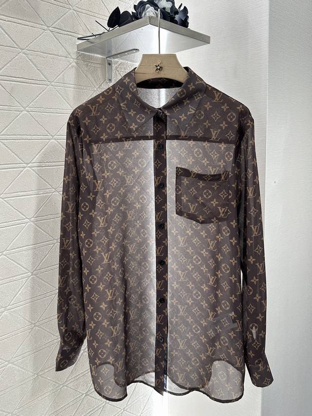 louis Vuitto*2025 New Arrivals Printed Silhouette Shirt Shorts Set Customized