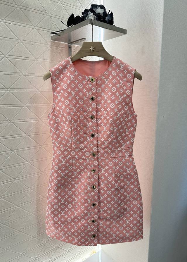 louis Vuitto*2025 New Arrivals Jacquard Vest Dress Customized Yb Imported Jac