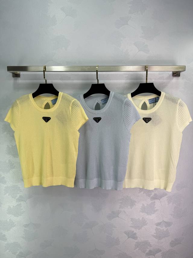 25 Summer Prad* Skin-Friendly, Cool And Breathable Silk Linen Round Neck Elas