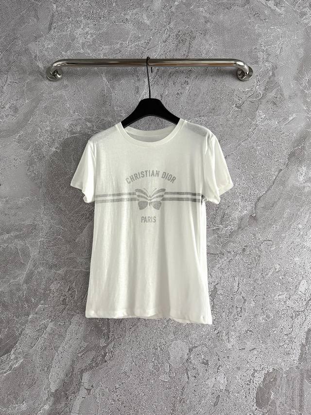 In Stock Model No. 226P Butterfly T-Shirt Butterfly Print On The Reverse Side Te