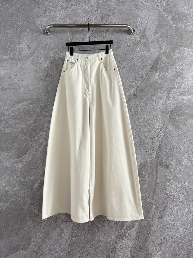 In Stock Model No. 4P Wide-Leg Jeans High Waist Super Wide-Leg Pants Are Quite C