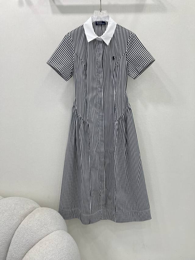 ralph Laure* Ralph Lauren 25 New Striped Short-Sleeved Dress Is Timeless And