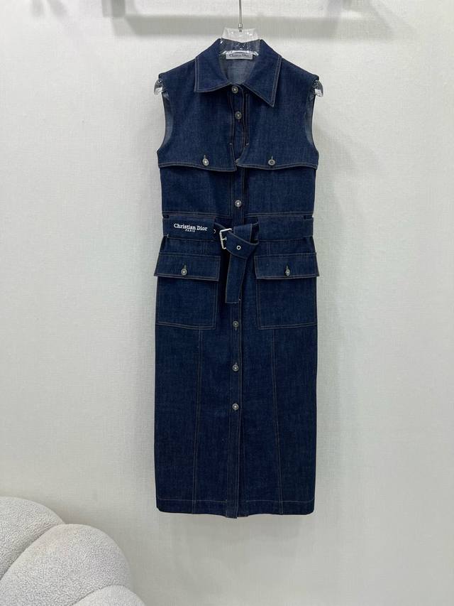 dio*25 New Denim Dress, Youthful And Age-Reducing, Must-Have Item, Made Of Bl