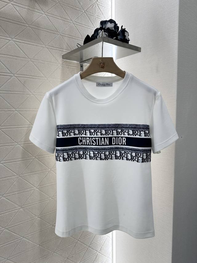 dio*2025 New Arrivals Printed Letter Short-Sleeved Trousers Set Round Neck Sh